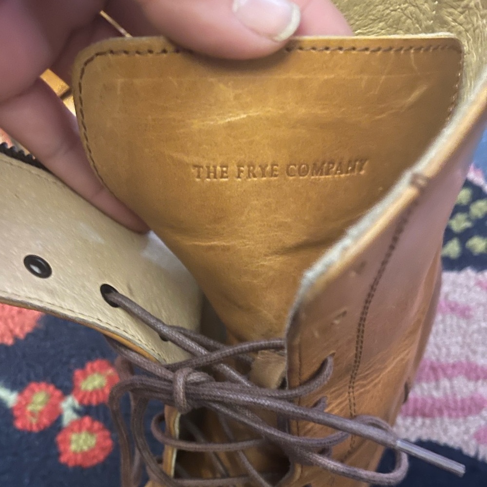 FRYE Melissa Lace Short Combat Boots - Picture 9 of 9